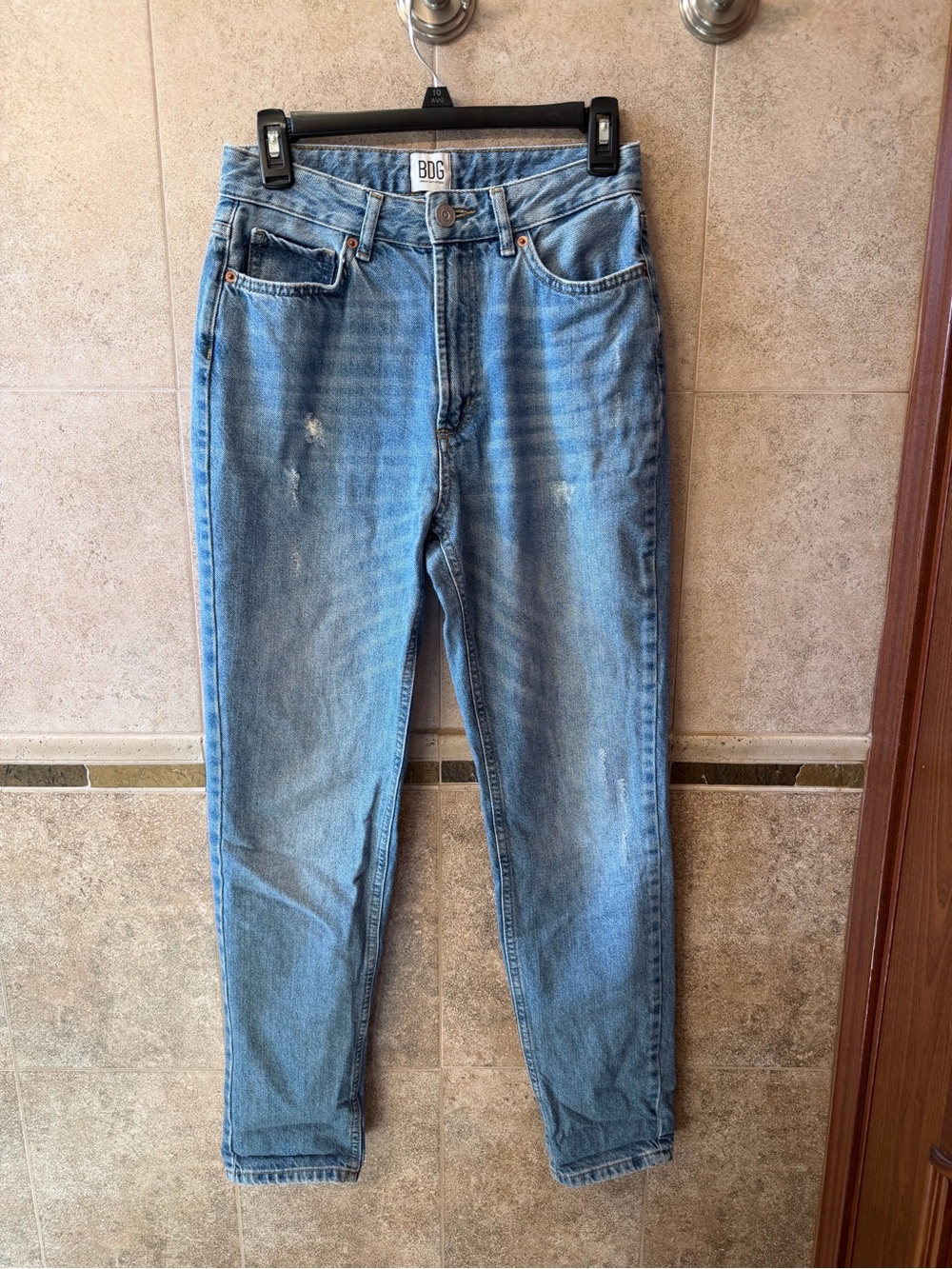 BDG Women’s High Rise Mom Jean Light Blue